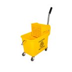 Trolley-Bucket-Wringer-Econo-20Lt-Yellow